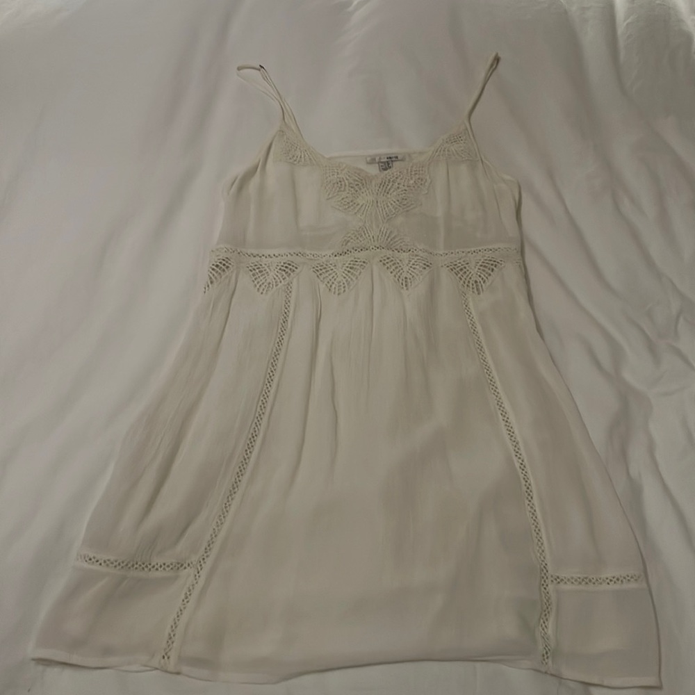 White summer mini dress by Lulu’s